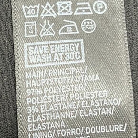 Topshop Black Floral Slip Dress Spagehtti Strap Sheath Size 8 Flattering Summery - Picture 9 of 10